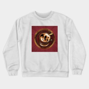 Coffee Cafe Vintage Retro Established Decaf Crewneck Sweatshirt